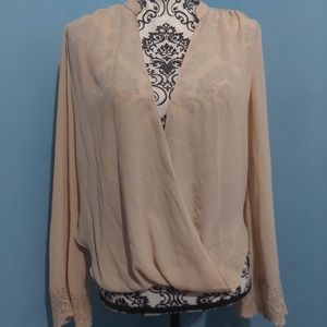 Jealous Tomato Nude Cream color Top Size S